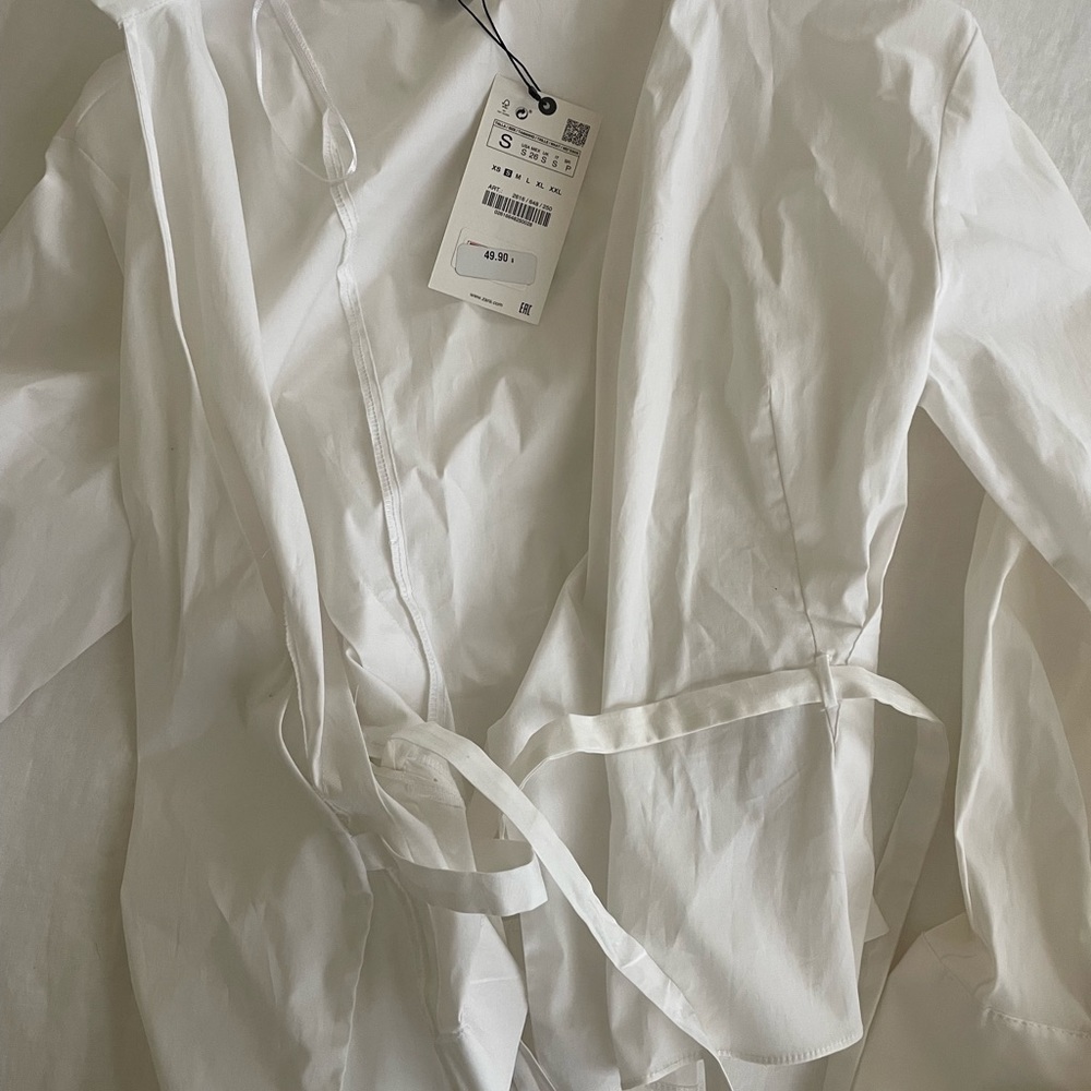 Zara White Blouse
